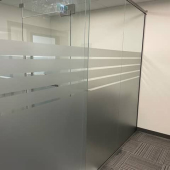 Window Film Type: Silver Matte Etched Frost
