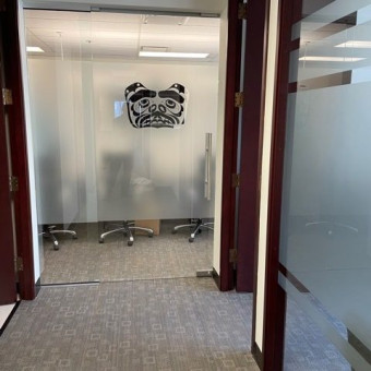 Window Film Type: Silver Matte Etched Frost