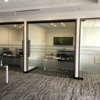 Window Film Type: Silver Matte Etched Frost