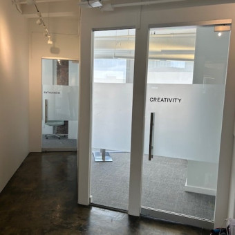 Window Film Type: Exterior Band & Office Name